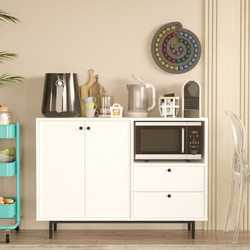 Multi Purpose Cabinet LAT2-W White Melamine Coated Particle Board 88x35.5x85 cm
