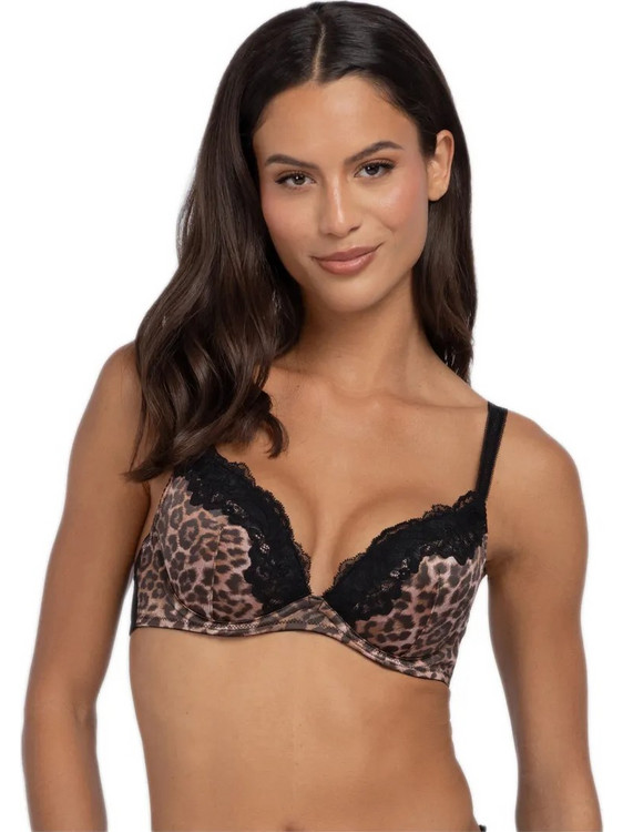 Dorina Origins Animal Σουτιέν Push Up με Μπανέλα Μαύρο FXPG0053MI127-PR0018