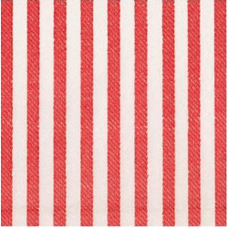 Xαρτοπετσέτες Cocktail Melograno Stripe Red Airlaid Paper Linen 12.5x12.5cm Caspari (15 Tεμάχια)