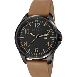 Esprit Tallac Brave Nubuck Cognac Ανδρικό Ρολόι με Μπεζ Δερμάτινο Λουράκι ES107601002