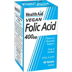 Health Aid Folic Acid 400μg 90 Ταμπλέτες
