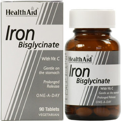 Health Aid Iron Bisglycinate 90 Ταμπλέτες