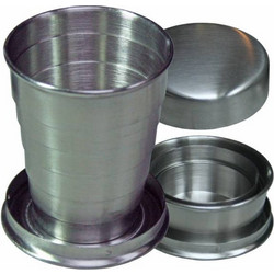 MFH Drinking Cup 40ml Telescope Stainless Steel