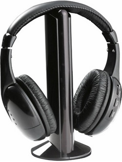 Esperanza TH110 Titanum Liberty Ενσύρματα Ακουστικά Τηλεόρασης Over Ear Μαύρα