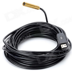 ΕΝΔΟΣΚΟΠΙΟ ANDROID & PC 2 ΣΕ 1 - 4 LED - ΜΑΥΡΟ - ΧΡΥΣΟ - (10M) (OEM)