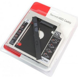 HDD Laptop Caddy Sata / Sata 2.5 12.7mm - Θήκη Δεύτερου Σκληρού Δίσκου σε Φορητό Υπολογιστή (OEM) Hard Drive Caddy SATA to SATA 2nd HDD caddy Hard disk tray adapter enclosure replacement(Κώδ.90623)