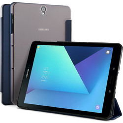 Samsung Galaxy Tab S3 9.7 SM-T820 / T825 2017 - Δερμάτινη Θήκη Slim Thin Leather Case Book cover με πίσω κάλυμμα σιλικόνης - Σκούρο Μπλε(OEM)
