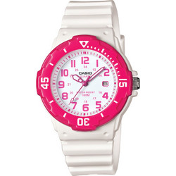 Casio Γυναικείο Ρολόι με Λευκό Λουράκι LRW-200H-4BVEF