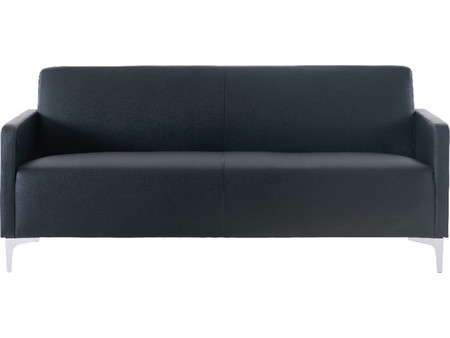 Woodwell Style Διθέσιος Καναπές από Δερματίνη Μαύρος 112x71x72cm Ε948,22