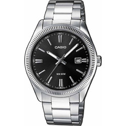 Casio Ανδρικό Ρολόι με Ασημί Μεταλλικό Μπρασελέ MTP-1302PD-1A1VEF