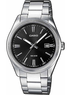 Casio Ανδρικό Ρολόι με Ασημί Μεταλλικό Μπρασελέ MTP-1302PD-1A1VEF