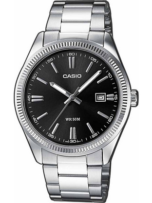 Casio Ανδρικό Ρολόι με Ασημί Μεταλλικό Μπρασελέ MTP-1302PD-1A1VEF