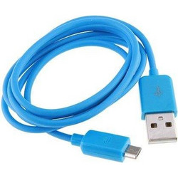 USB 2.0 CABLE MALE TO USB MALE MICRO B 1m BLUE OMEGA OUCBL
