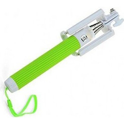 SELFIE STAND FOLDABLE ALL-IN-ONE ΜΕ ΚΑΛΩΔΙΟ 3.5MM GREEN SF113