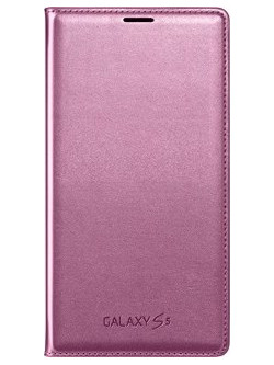 Samsung Wallet Flip Cover Pink (Galaxy S5)
