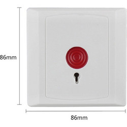 ML-68P ALARM PANIC BUTTON WHITE ΚΟΥΜΠΙ ΠΑΝΙΚΟΥ ΣΥΝΑΓΕΡΜΟΥ ΛΕΥΚΟ ΕΝΤΟΙΧΙΖΟΜΕΝΟ