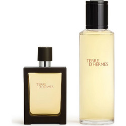 Hermes Terre d' Hermes Pure Parfum Refillable 30ml + Eau de Parfum Refill 125ml