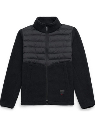 Herschel Supply Co. Hybrid Sherpa Full Zip Ανδρικό Μπουφάν Χειμωνιάτικο Μαύρο 50020-00115-BL
