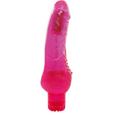 Toyz4lovers Jammy Jelly Sharp Glitter Ρεαλιστικός Δονητής Δονητής Jelly Ροζ
