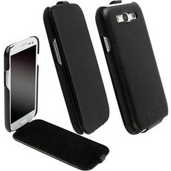 Krusell Leather Slimcover Black (Galaxy S III)
