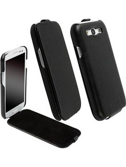 Krusell Leather Slimcover Black (Galaxy S III)
