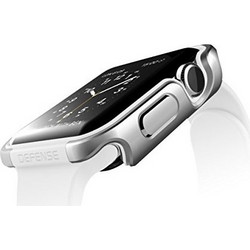 X-Doria Defense Edge Αλουμινίου / TPU Θήκη για Apple Watch 38mm / 40mm Ασημί 3X482513A