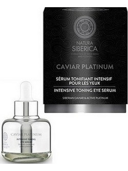 Natura Siberica Caviar Platinum Intensive Toning Eye Αντιγηραντικό Ενυδατικό Serum Ματιών με Χαβιάρι 30ml