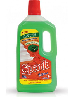 Spark Ultra Καθαριστικό Πατώματος Πράσινο Σαπούνι 1lt