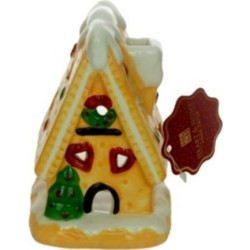 ΚΕΡΑΜΙΚΗ ΒΑΣΗ ΓΙΑ ΡΕΣΩ GINGERBREAD ΣΠΙΤΑΚΙ HEART HOME GINGERBREAD TEALIGHT HOLDER 2760770001