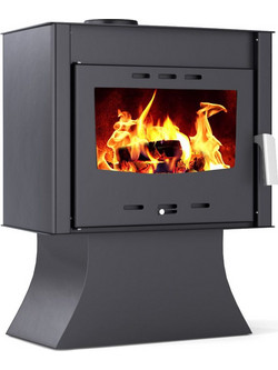 Thermiki ATS 100 Black Ατσάλινη Ξυλόσομπα 12kW