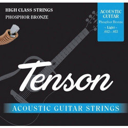 Tenson Σετ 6 Χορδές Ακουστικής Κιθάρας Phosphor Bronze 12-53" Light Tension
