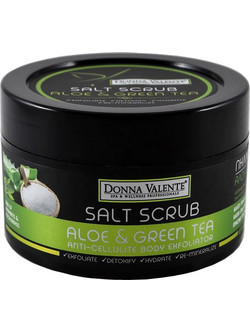 Donna Valente Aloe Drops Salt Scrub Σώματος 600gr