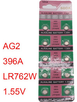 Μπαταρίες_Type: AG2 396 SR726SW SR59 Button Coin Cell Alkaline Battery 1.55Volt