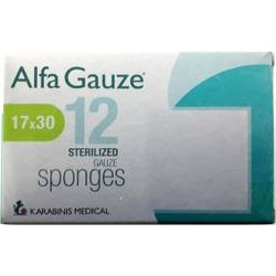 Karabinis Medical Alfa Gauze Αποστειρωμένες Γάζες 17x30cm 12τμχ
