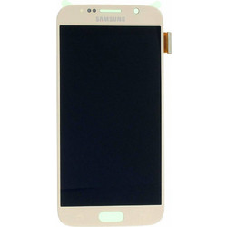 Οθόνη Samsung Galaxy S6 SM-G920F GH97-17260C Original LCD & Touch Gold Αυθεντική οθόνη & Τζάμι Αφής Χρυσή