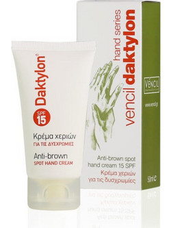 Vencil Daktylon Anti-Brown Spot SPF15 Ενυδατική Κρέμα Χεριών για Πανάδες 50ml