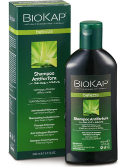Biosline Biokap Derma Line Biokap Dandruff Φυτικό Σαμπουάν κατά της Πιτυρίδας για Λιπαρά & Ξηρά Μαλλιά 200ml
