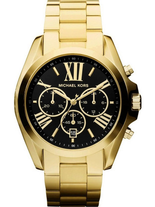 Michael Kors Bradshaw Γυναικείο Ρολόι Χρονογράφος με Χρυσό Μεταλλικό Μπρασελέ MK5739