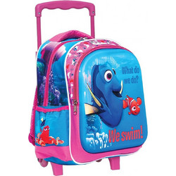 Gim Finding Dory Σχολική Τσάντα Τρόλεϊ Νηπιαγωγείου Μπλε Ροζ 341-80072