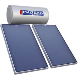 Maltezos Sunpower EM Ηλιακός Θερμοσίφωνας 200lt Glass Διπλής Ενέργειας