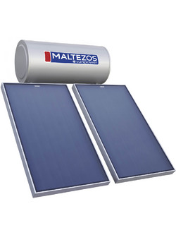 Maltezos Sunpower EM Ηλιακός Θερμοσίφωνας 200lt Glass Διπλής Ενέργειας