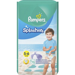 Pampers Splashers Πάνες Μαγιό No5-6 14kg+ 10τμχ