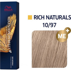 Wella Koleston Perfect Me+ Rich Naturals 10/97 Ξανθό Πολύ Ανοιχτό Σαντρέ Καστανό Μόνιμη Βαφή Μαλλιών 60ml