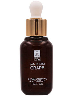 Bodyfarm Santorini Grape Ενυδατικό Λάδι Προσώπου με Βιταμίνη E 30ml