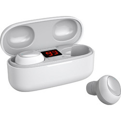 WK TWS-V21 Ακουστικά Bluetooth In Ear White