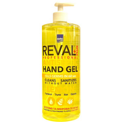 InterMed Reval Plus Αντισηπτικό Gel Χεριών Lemon με Αντλία 1lt