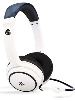 4Gamers PRO4-40 Gaming Headset On Ear White