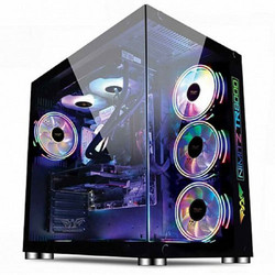 Armaggeddon Nimitz TR8000 Black Gaming Full Tower Κουτί Υπολογιστή RGB με Πλαϊνό Παράθυρο