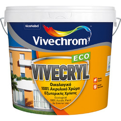 Vivechrom Vivecryl Eco Χρώμα Λευκό 3lt