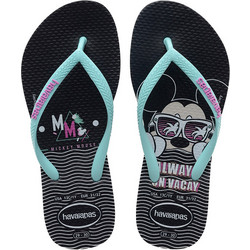 Havaianas Disney Cool Παιδικές Σαγιονάρες για Κορίτσι Μαύρες 4130287-0090